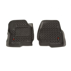 Ford F-350 Floor Liners - Front - Rugged Ridge - Rugged Ridge - Black - `17-`18